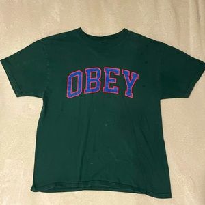 Obey green shirt
